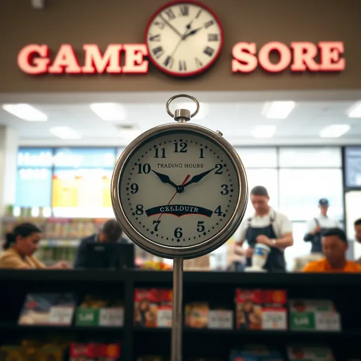 Clock showing trading hours with calendar highlighting holiday period