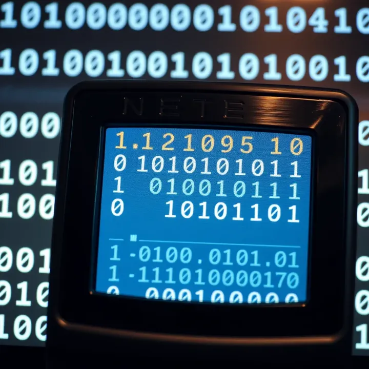 Screenshot of a digital tool displaying binary input alongside decoded readable text output