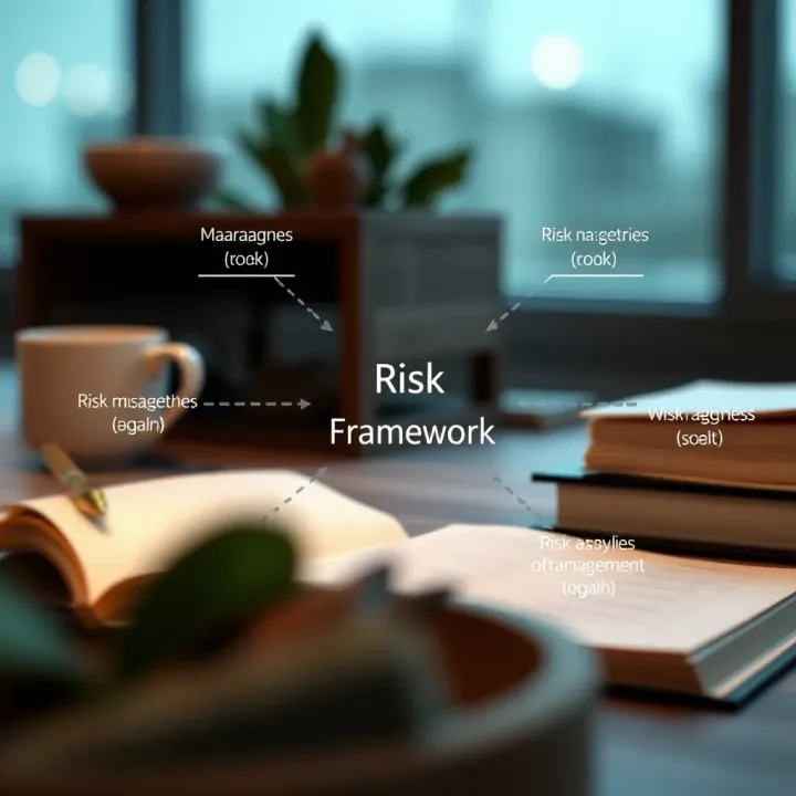 Diagram illustrating components of a comprehensive risk management framework in business