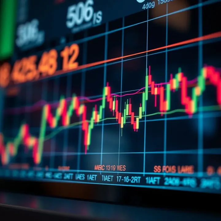 Graph displaying currency pair fluctuations in the forex market