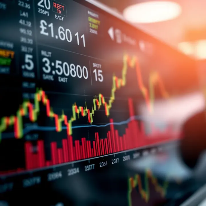 Chart depicting forex market trends with British pound fluctuations post-Brexit