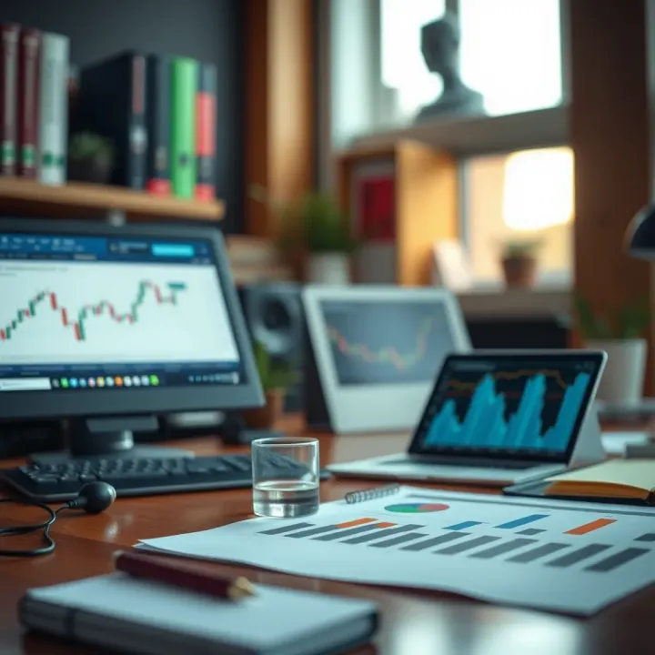 Diagram illustrating risk management concepts and trading strategy flow