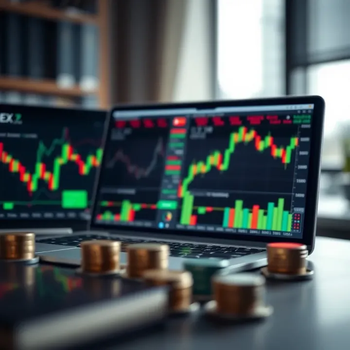 Illustration of key forex trading concepts including market analysis, risk management, and regulatory compliance relevant to South African traders