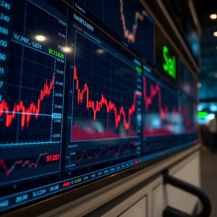 Forex trading charts and currency exchange rates displayed on a digital platform