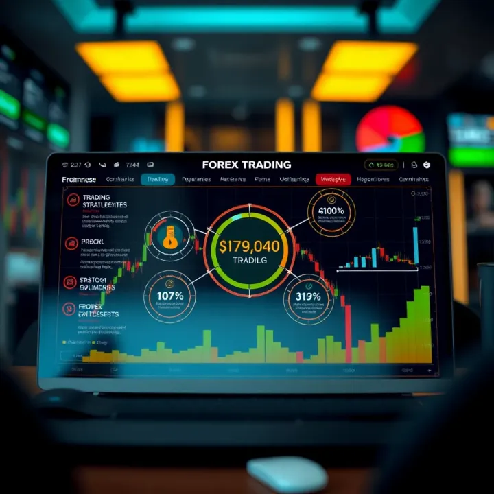 Diagram of trading strategies and risk management tools for forex beginners