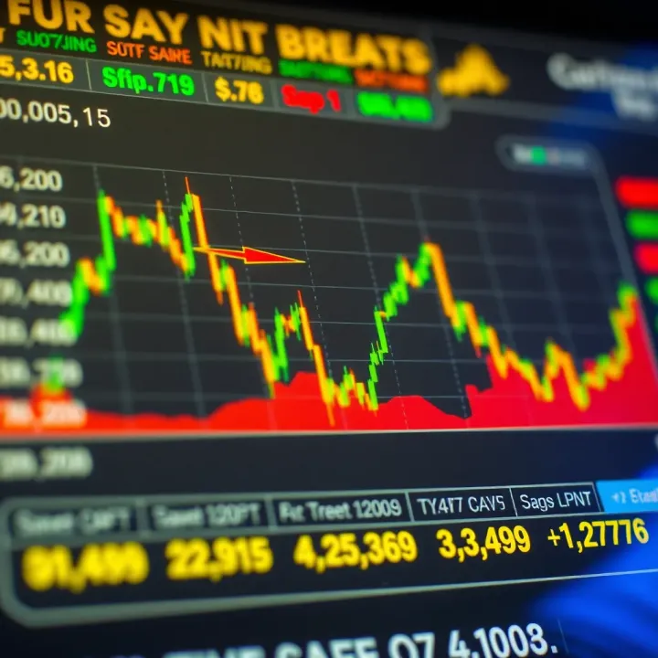 Chart displaying currency exchange trends with highlighted safe trading zones