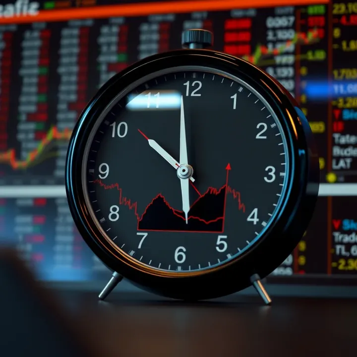 Forex trading clock illustrating session overlaps in South African Standard Time