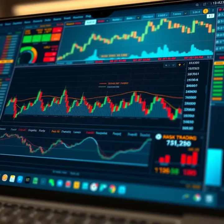 Diagram illustrating risk management strategies in forex trading with charts and data visualizations