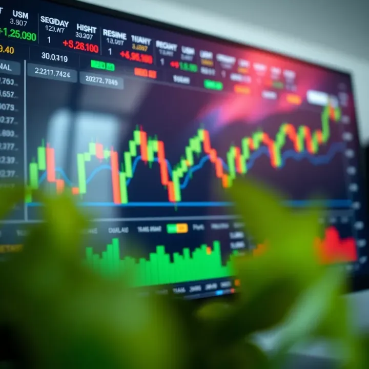 Screenshot of a forex trading platform dashboard showing various currency pairs and technical indicators