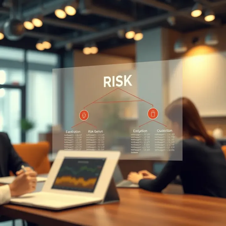 Chart showing integration of risk management with corporate governance structures