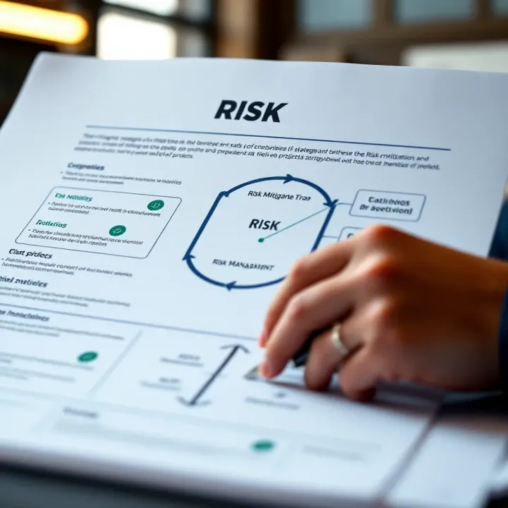 Risk Mitigation and Monitoring Techniques Diagram showcasing strategies for risk mitigation and continuous monitoring within organizational projects