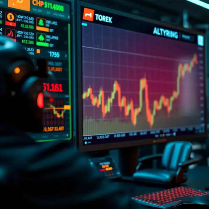 Artificial intelligence interface analyzing global currency market trends