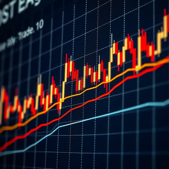 Chart showing bearish engulfing candlestick pattern in a trading graph