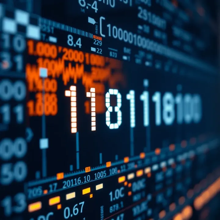 Illustration of binary digits used in digital circuits and computing