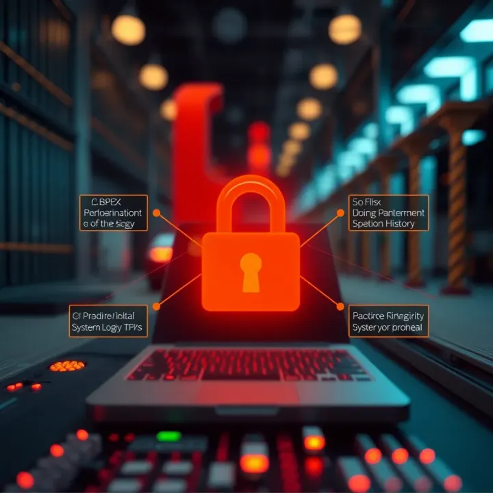 Diagram illustrating protection of system integrity through binary login data analysis