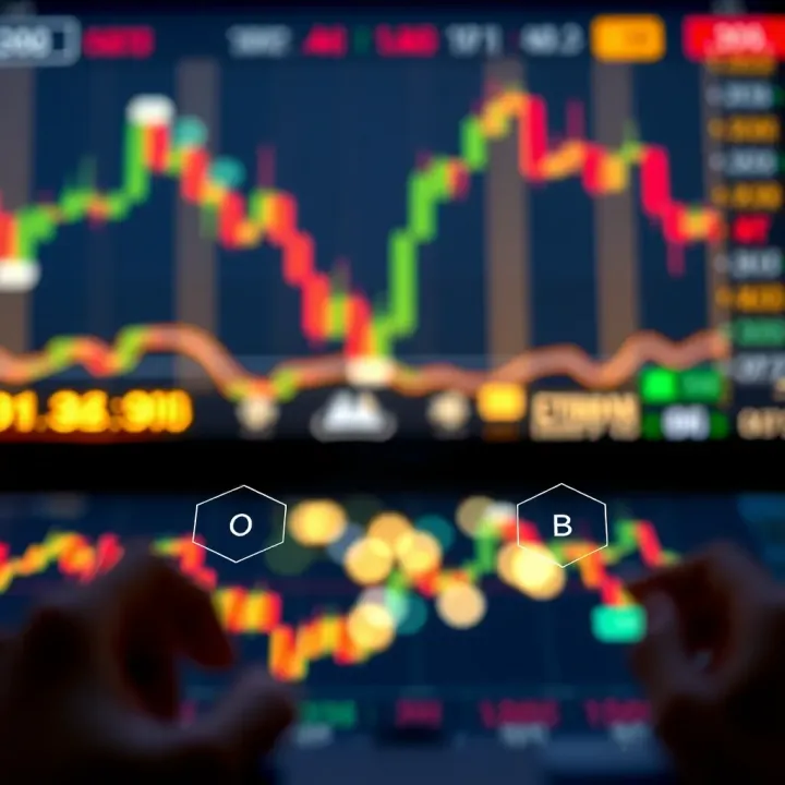 Diagram illustrating the basic concept of binary options trading with two possible outcomes