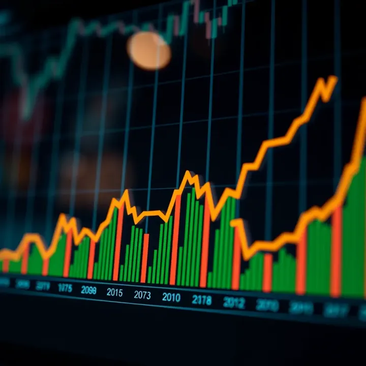 Graph showing growth trends in forex trading managed accounts over time