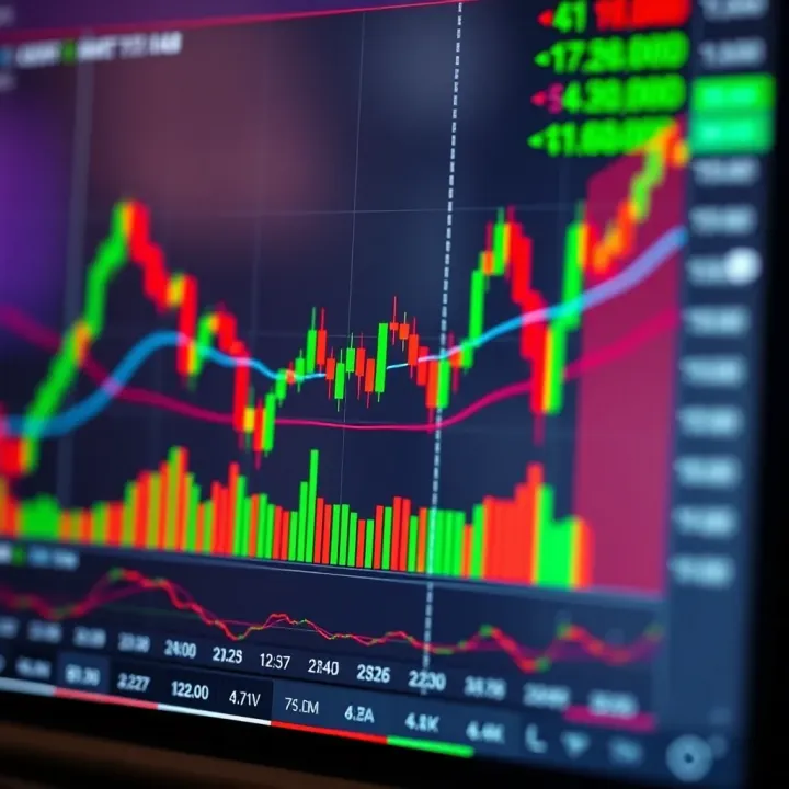 Chart showing common forex trading patterns like head and shoulders and double tops