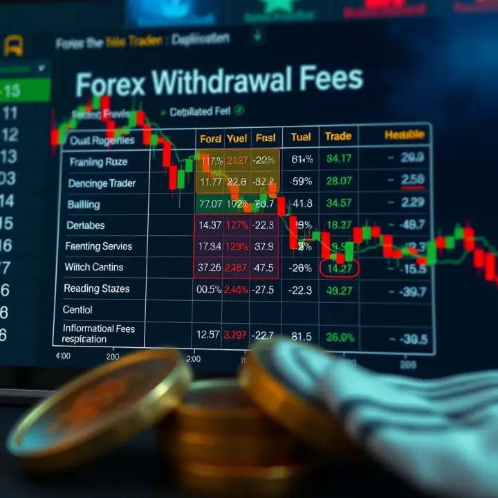 Chart showing factors influencing forex withdrawal costs and strategies to minimize these charges