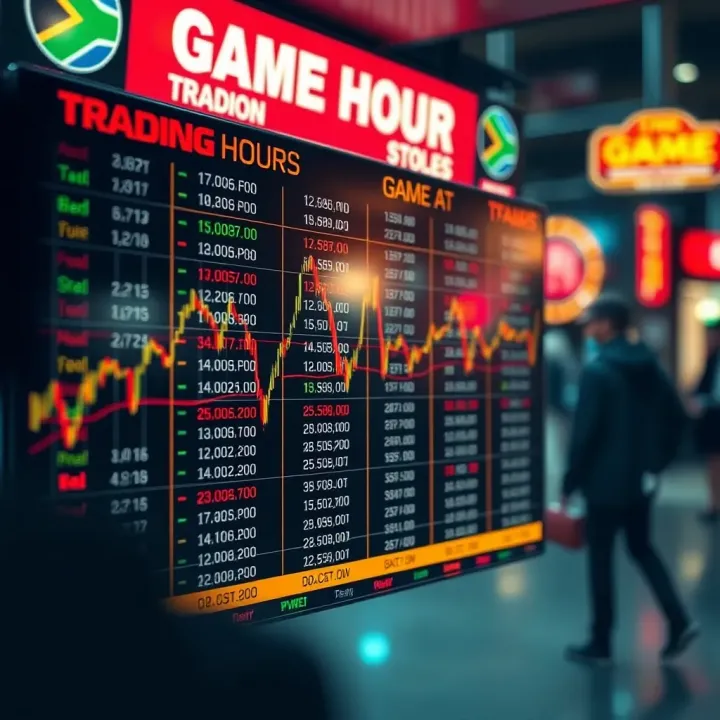 Chart showing game trading hours across key South African markets with highlighted differences
