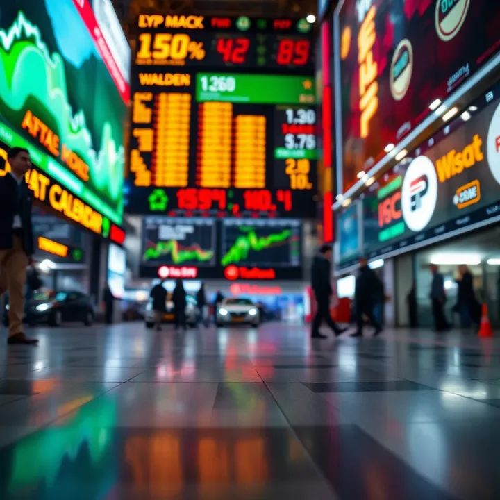 Global financial markets reacting to major economic announcements